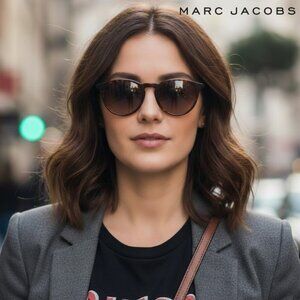 Marc Jacobs MARC UNISEX 204/S Silver Havana KRZHA Sunglasses 47-21-140